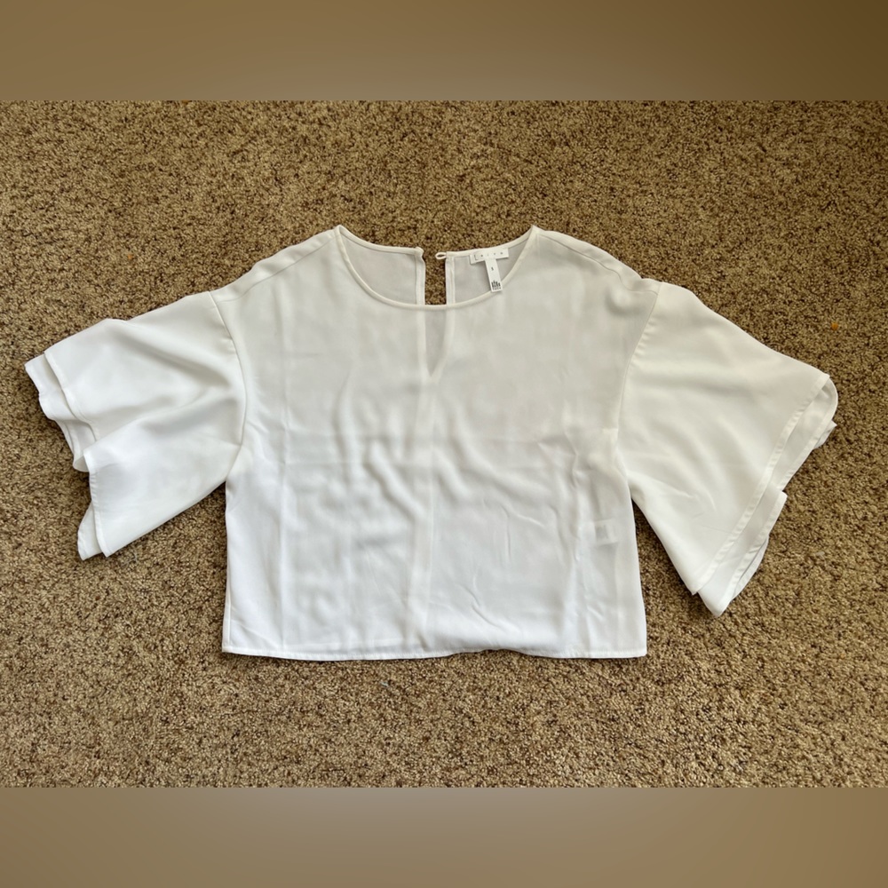 Leith bell sleeve cropped blouse